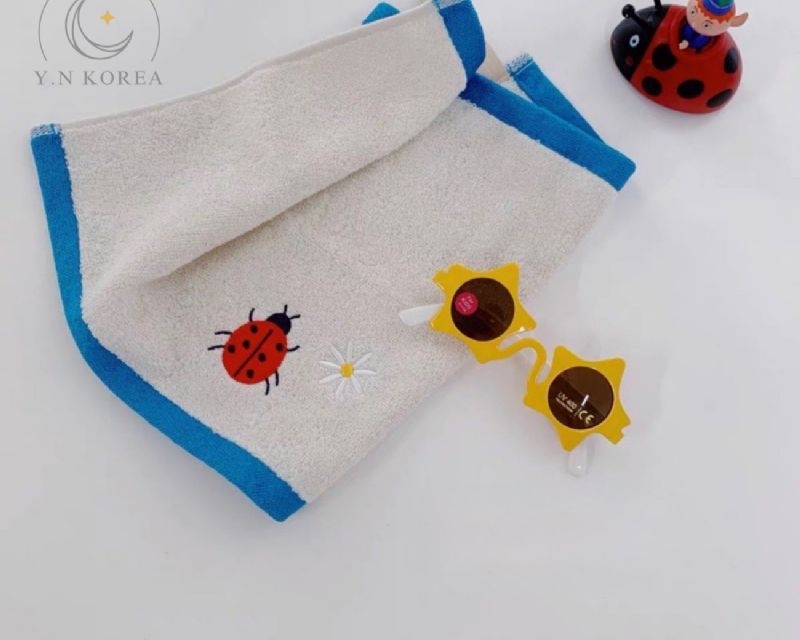 韓國刺繡純棉柔軟小毛巾