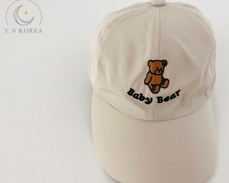 兒童小熊英文鴨舌帽