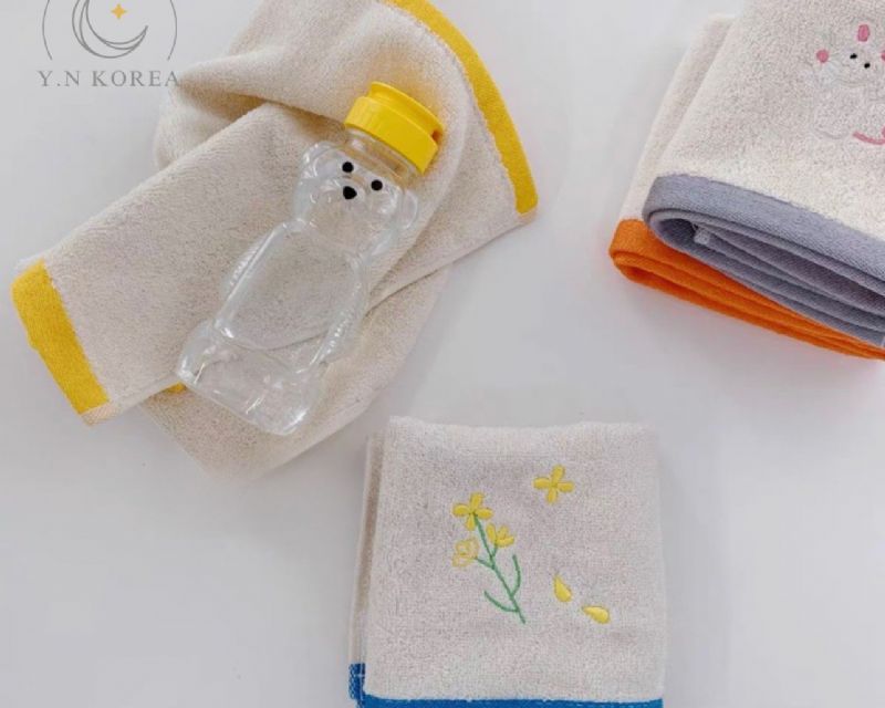 韓國刺繡純棉柔軟小毛巾