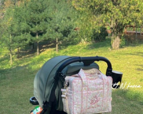 【春款】韓國品牌質感大容量外出推車行李媽媽包