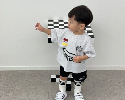 【春款】衣小男孩包色短褲