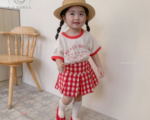 【春款】百褶格子褲裙