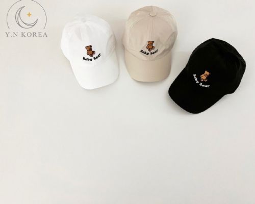 兒童小熊英文鴨舌帽