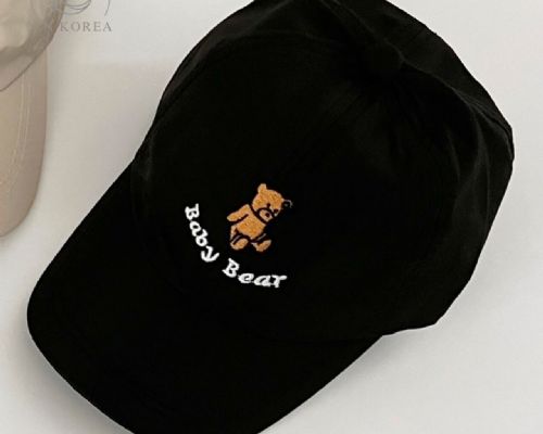 兒童小熊英文鴨舌帽