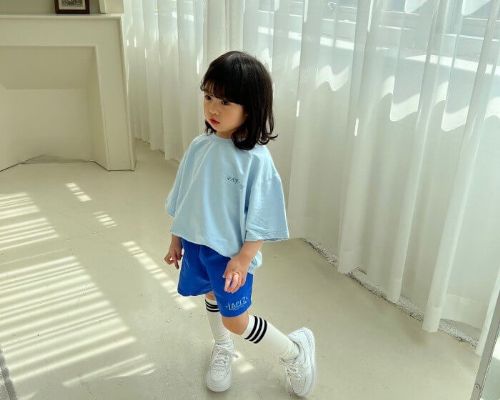 【春款】衣小男孩包色短褲