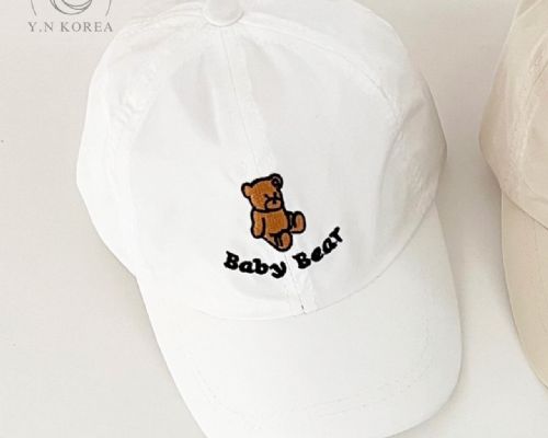 兒童小熊英文鴨舌帽
