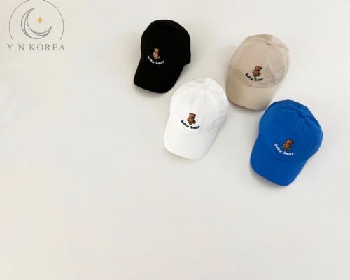兒童小熊英文鴨舌帽