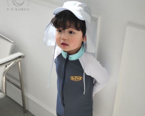 兒童防曬長袖泳裝