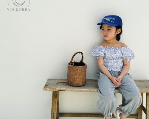 【闆娘自留款】韓國童裝渲染花袖上衣