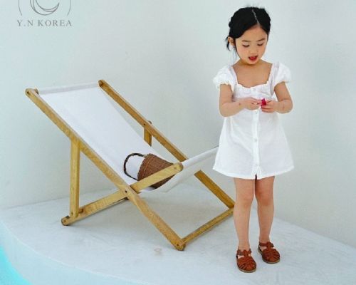 【韓國童裝】純白氣質仙女洋裝