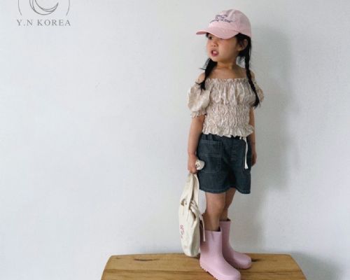 【闆娘自留款】韓國童裝渲染花袖上衣