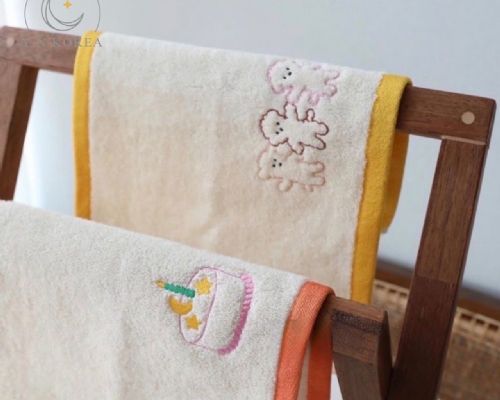 韓國刺繡純棉柔軟小毛巾