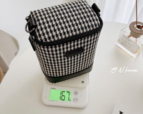 質感千鳥格便攜式保冷尿布媽媽包