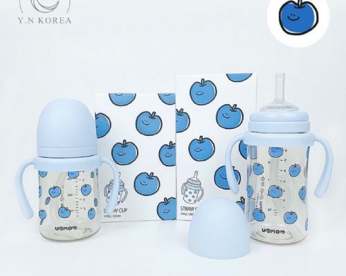 UBMOM 經典款QQ藍莓吸管水杯