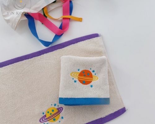 韓國刺繡純棉柔軟小毛巾