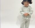 【春款】韓國格子居家睡衣