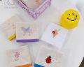 韓國刺繡純棉柔軟小毛巾