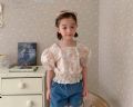 【春款】短版澎袖蕾絲上衣