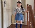 【春款】百褶牛仔褲裙