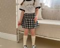 【春款】百褶格子褲裙
