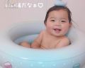 ♡ Y.N 韓國代購♡｜日本可收納便攜式寶寶充氣折疊浴盆