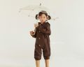 正韓兒童素色透明輕便雨傘